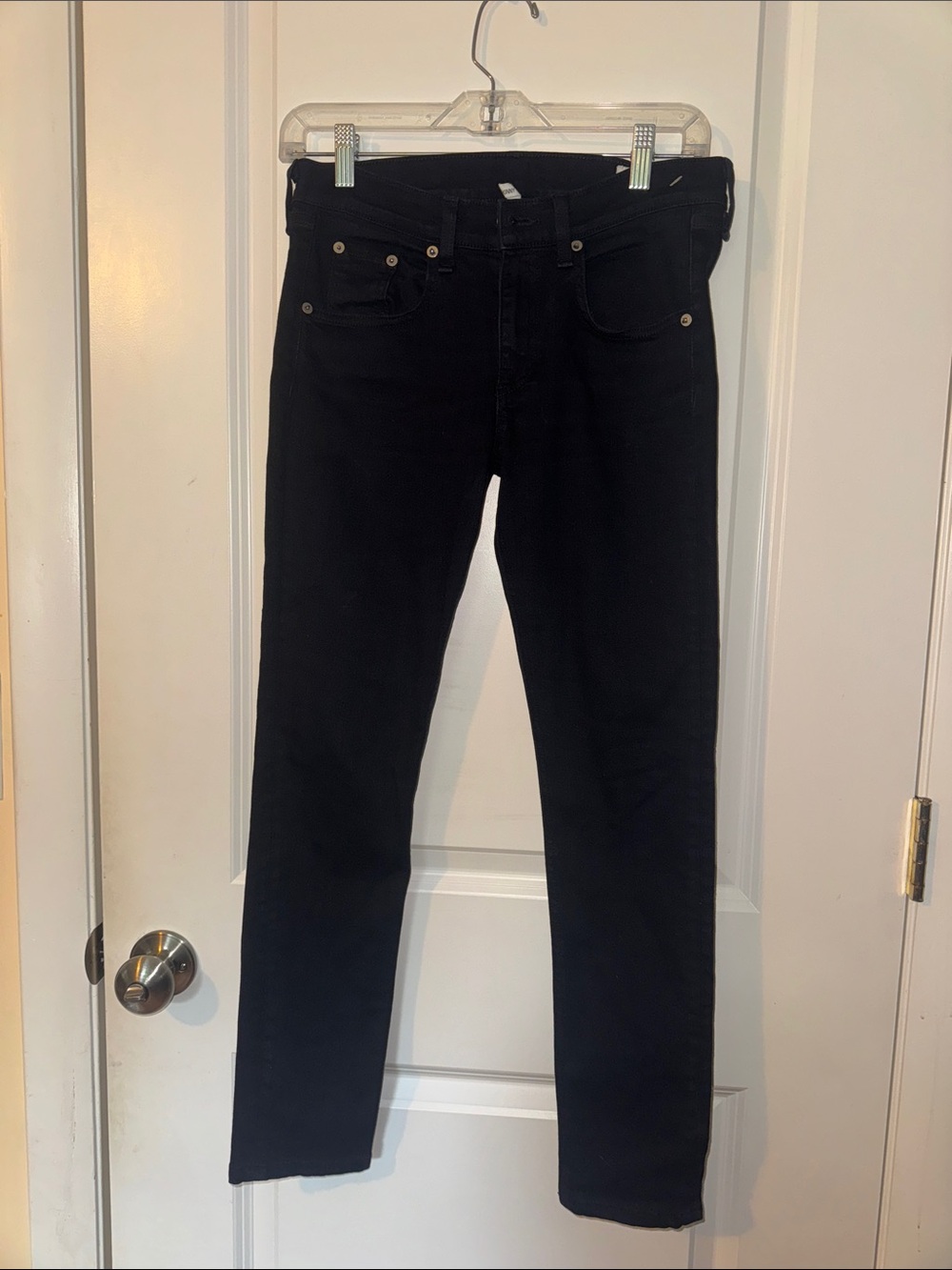 Rag & bone black skinny‎ jeans 26” GUC slim casual jean